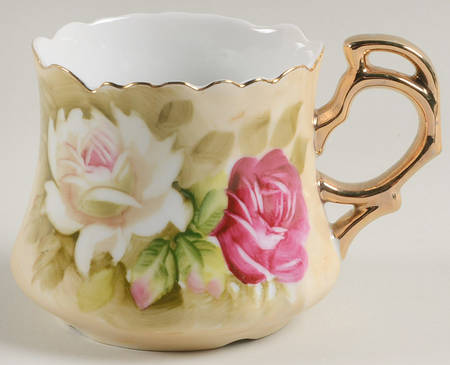 Heritage Brown (Floral) Flat Cup