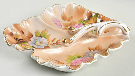 Heritage Brown (Floral) 3-Part Handled Relish