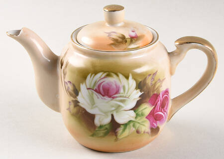 Heritage Brown (Floral) Individual Teapot & Lid