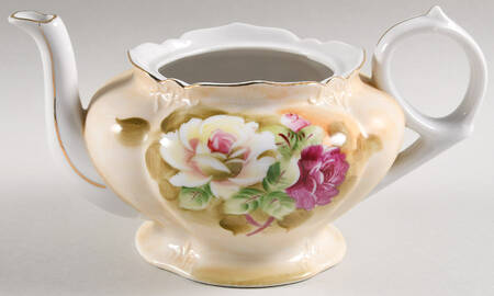 Heritage Brown (Floral) Musical Teapot No Lid