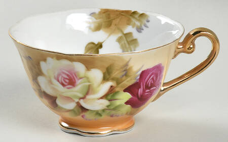 Heritage Brown (Floral) Footed Cup