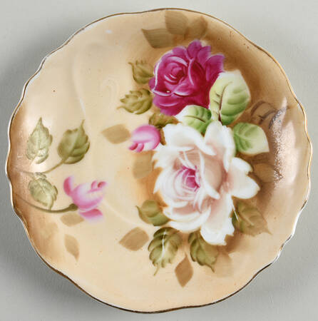 Heritage Brown (Floral) Underplate for Jam/Jelly