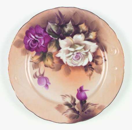Heritage Brown (Floral) Dessert/Pie Plate
