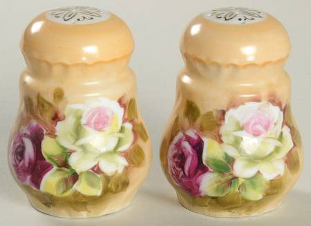 Heritage Brown (Floral) Salt & Pepper Set