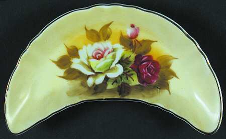 Heritage Brown (Floral) Bone Dish