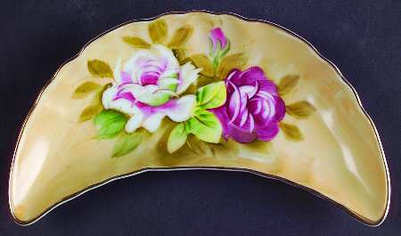 Heritage Brown (Floral) Bone Dish