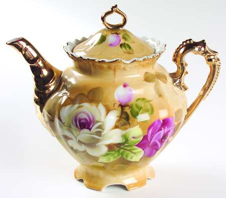 Heritage Brown (Floral) Teapot & Lid