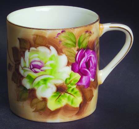 Heritage Brown (Floral) Mug
