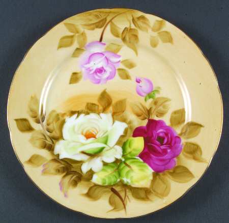Heritage Brown (Floral) Luncheon Plate