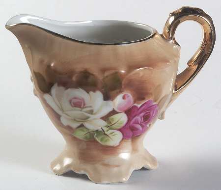 Heritage Brown (Floral) Creamer