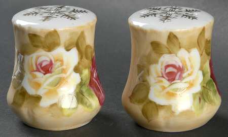 Heritage Brown (Floral) Salt & Pepper Set