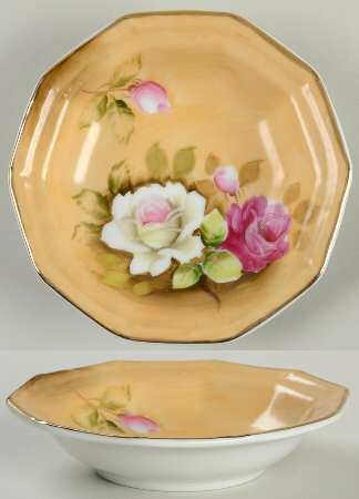Heritage Brown (Floral) Fruit/Dessert (Sauce) Bowl
