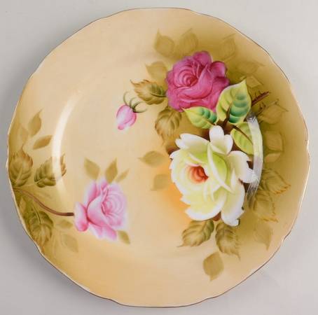 Heritage Brown (Floral) Luncheon Plate