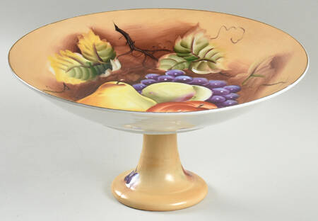 Heritage Brown (Fruit) Round Compote (Height X Width)
