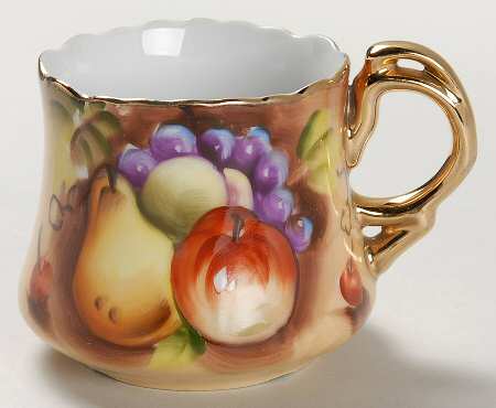 Heritage Brown (Fruit) Flat Demitasse Cup