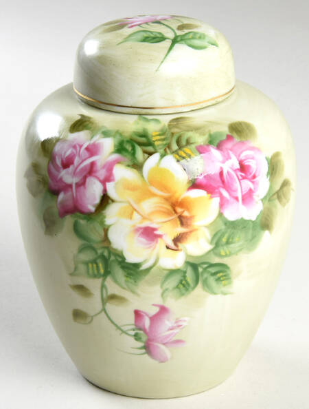 Heritage Green Small Ginger Jar & Lid