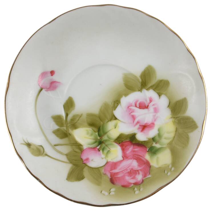 Heritage Green Saucer for Flat Demitasse Cup