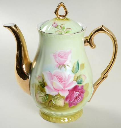 Heritage Green Coffee Pot & Lid