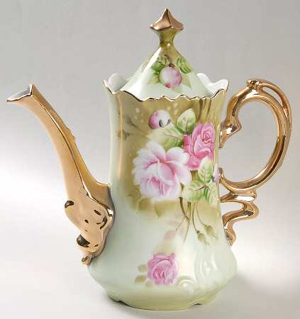 Heritage Green Coffee Pot & Lid