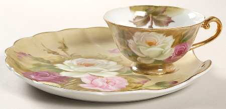 Heritage Green Snack Plate & Cup Set