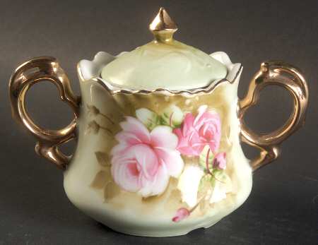 Heritage Green Sugar Bowl & Lid