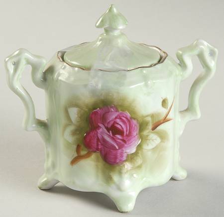 Heritage Green Sugar Bowl & Lid