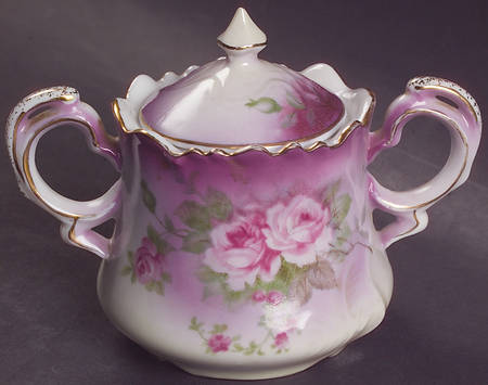 Heavenly Rose Sugar Bowl & Lid