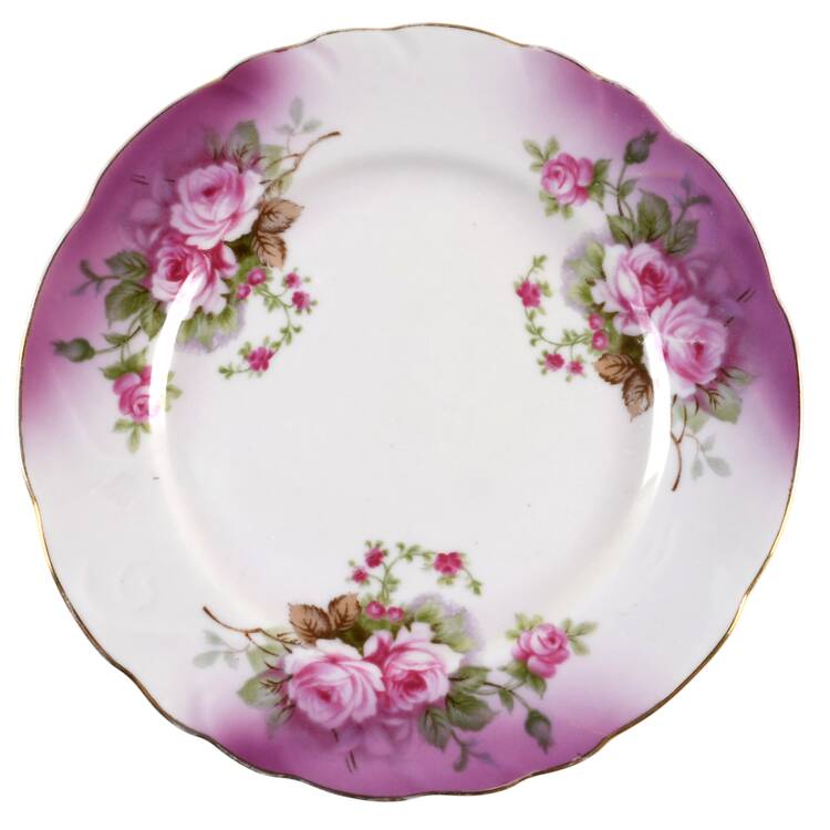 Heavenly Rose Salad Plate by Lefton