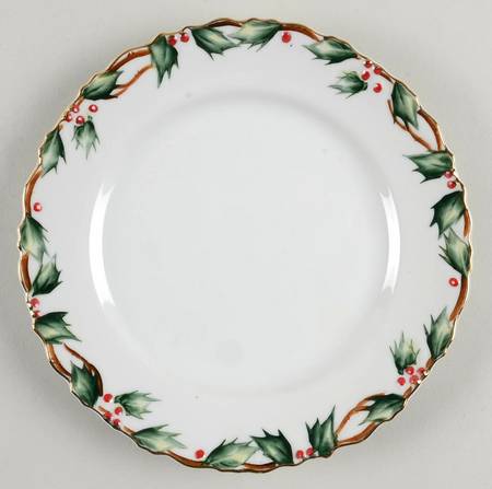 Holly Garland Salad Plate