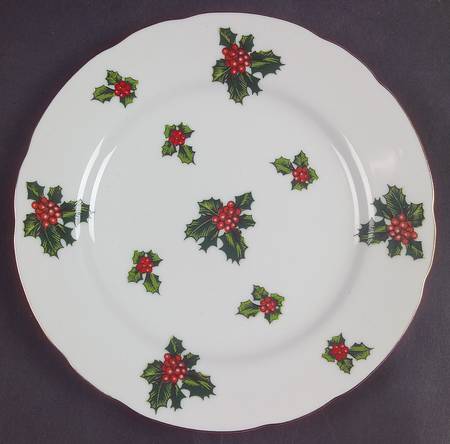 Holly Bread & Butter Plate