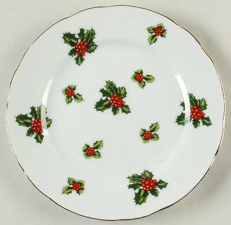 Holly Salad Plate by Lefton
