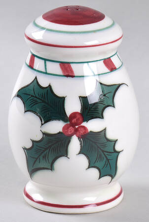 Holly Candy Cane Pepper Shaker