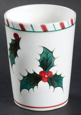 Holly Candy Cane 8 Oz Tumbler