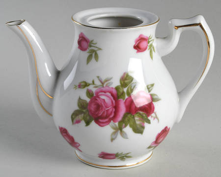 Crimson Rose-Smooth Mini Teapot No Lid