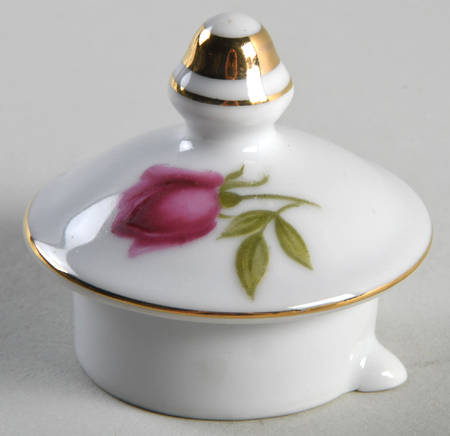 Crimson Rose-Smooth Lid for Mini Teapot