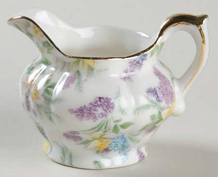Lilac Chintz Mini Creamer