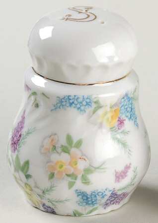 Lilac Chintz Salt Shaker