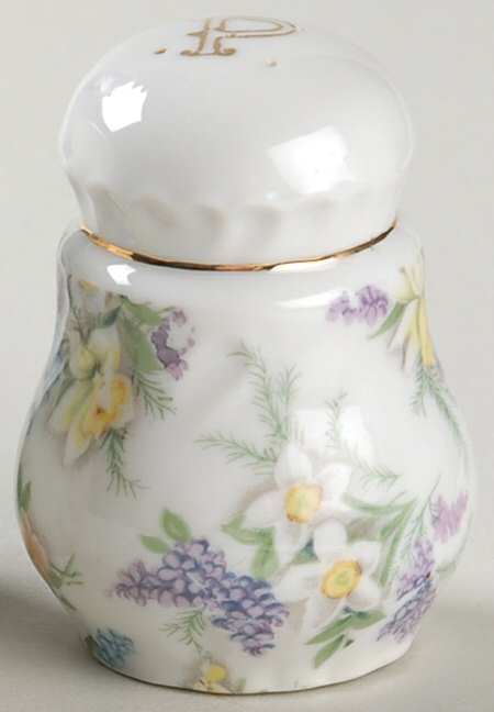 Lilac Chintz Pepper Shaker