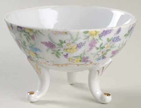 Lilac Chintz 5" Candy Box No Lid