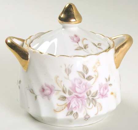 Moss Rose Sugar Bowl & Lid
