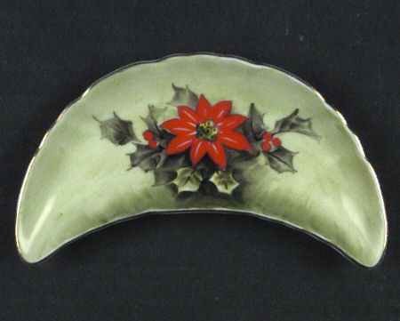 Poinsettia Bone Dish