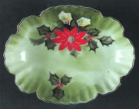 Poinsettia Mint Dish