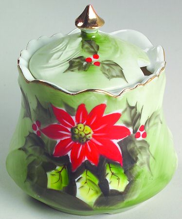 Poinsettia Jam/Jelly & Lid