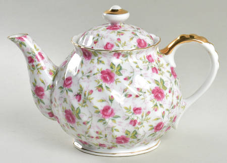 Rose Chintz Teapot & Lid by Lefton