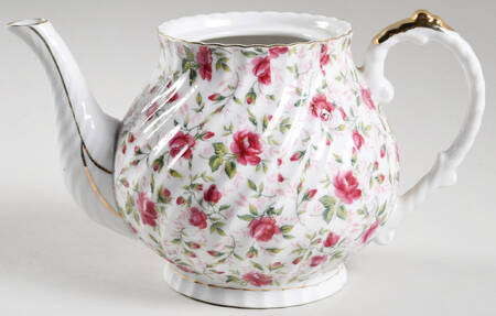 Rose Chintz Teapot No Lid