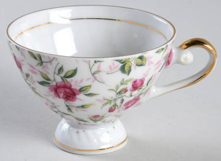 Rose Chintz Footed Demitasse Cup