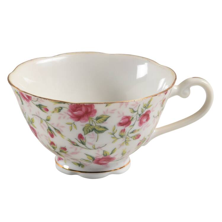 Rose Chintz Snack Cup by Lefton