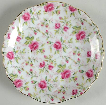 Rose Chintz Underplate for Jam/Jelly