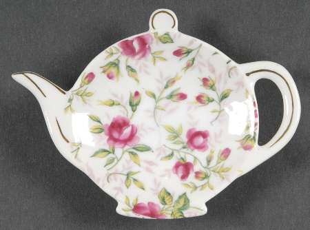 Rose Chintz Tea Bag Holder