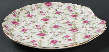 Rose Chintz Snack Plate